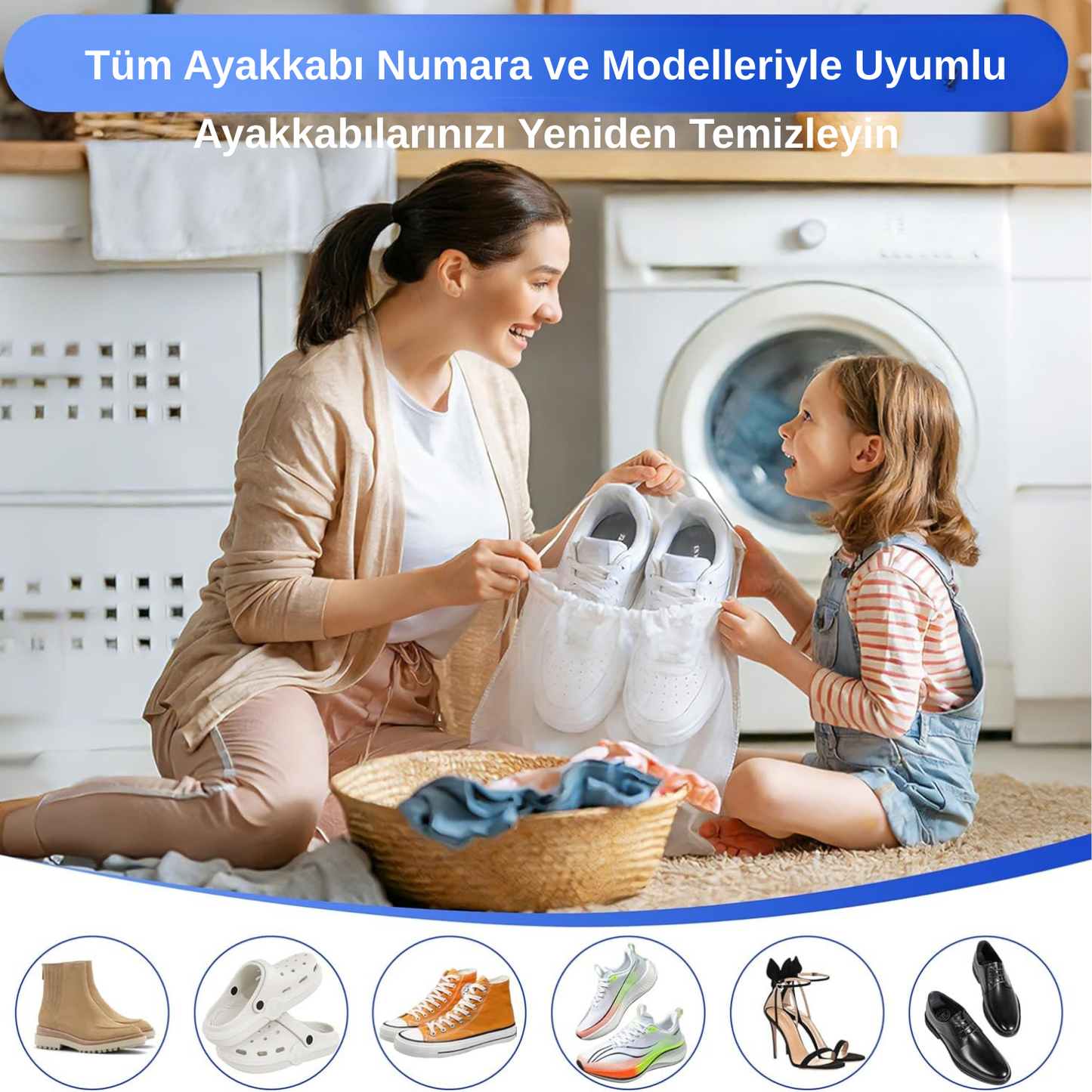 WashGuard™ Ayakkabı Yıkama Makinesi Torbası